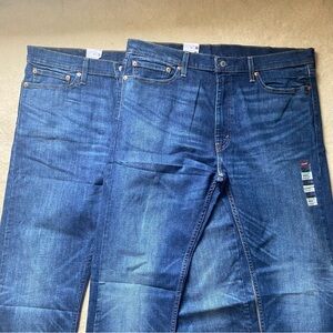 NWT Levi's 513 Jeans Mens 38x32 Blue Slim Straight Stretch Denim Zip Fly MidRise